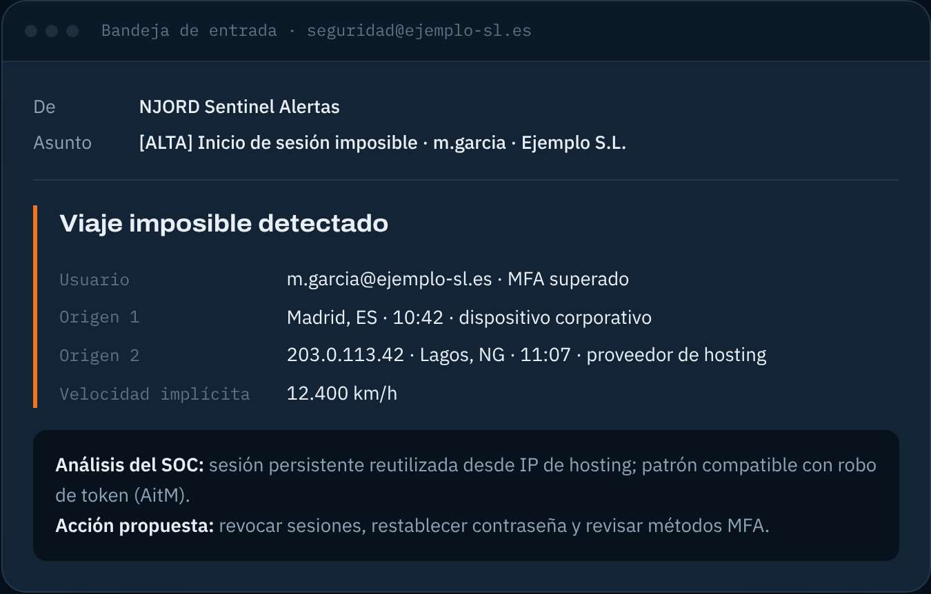 Alerta validada por correo: Análisis del SOC y acción propuesta
